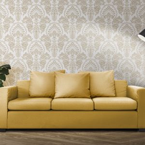 Motif Flower Wallpaper Design With Printing